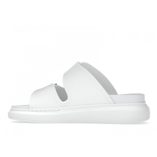 Alexander McQueen Hybrid Buckled Rubber Sandals White (W) - женская сетка размеров