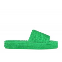Bottega Veneta Resort Sponge Slide Grass (Womens)
