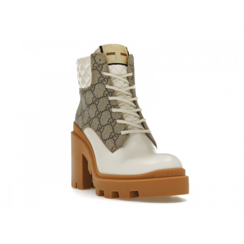 Gucci GG Ankle Boot Beige White (W) - женская сетка размеров