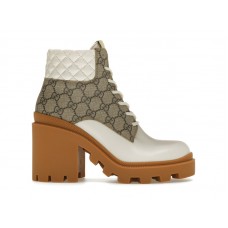 Женские Gucci GG Ankle Boot Beige White (W)
