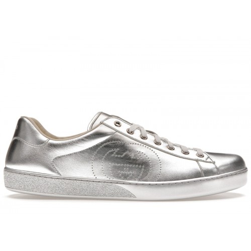 Gucci Ace Metallic Silver - мужская сетка размеров