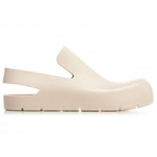 Женские Bottega Veneta Rubber Slingback Puddle Shoe White (W)