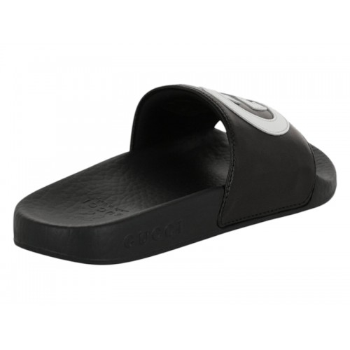 Gucci Slide Interlocking G Black White (Kids) - детская сетка размеров