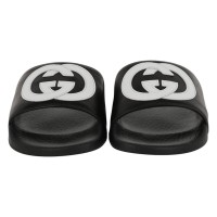 Детские Gucci Slide Interlocking G Black White (Kids)