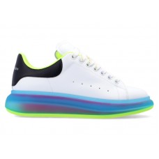 Alexander McQueen Oversized Transparent Sole White Iridescent