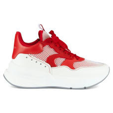 Alexander McQueen Oversized Runner White Red
