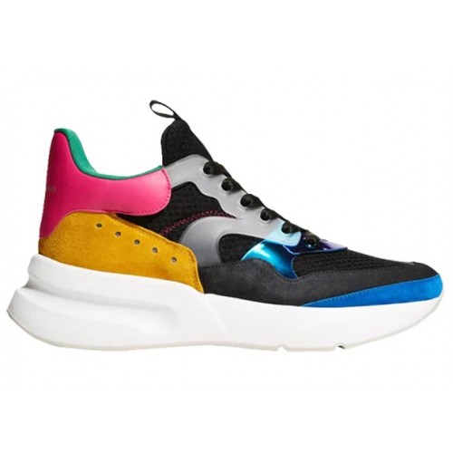Кроссы Alexander McQueen Oversized Runner Colorblock Iridescent - мужская сетка размеров