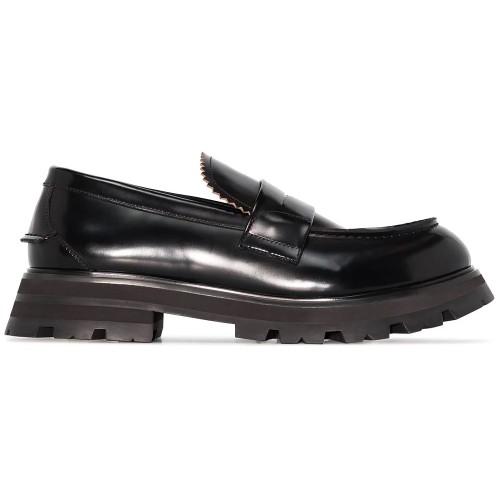 Alexander McQueen Penny Loafer Black - мужская сетка размеров