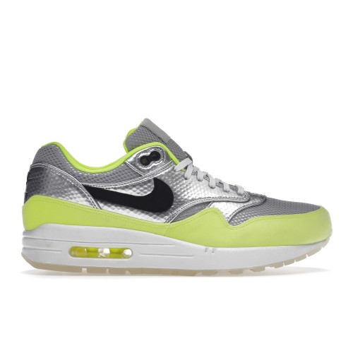 Кроссы Nike Air Max 1 FB Silver Volt - мужская сетка размеров