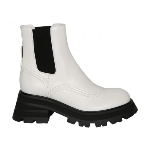 Alexander McQueen Wander Chelsea Boots White Black (W) - женская сетка размеров