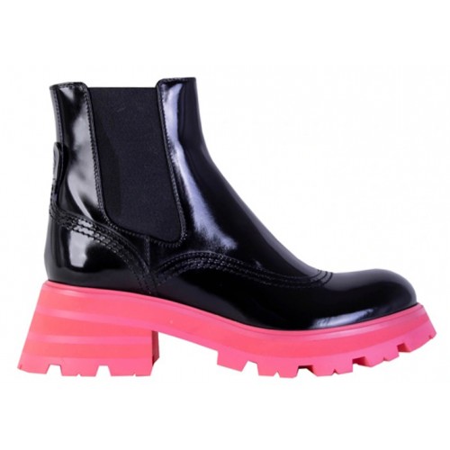 Alexander McQueen Wander Chelsea Boots Black Pink (W) - женская сетка размеров