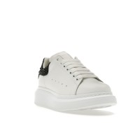 Женские кроссовки Alexander McQueen Oversized White Black Crystals (W)