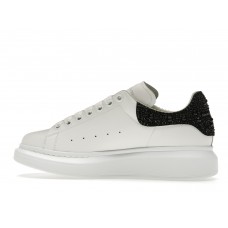 Женские кроссовки Alexander McQueen Oversized White Black Crystals (W)
