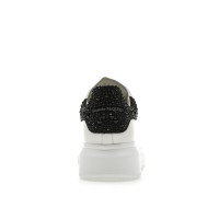 Женские кроссовки Alexander McQueen Oversized White Black Crystals (W)