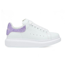 Женские Alexander McQueen Oversized White Lilla Crystal (W)