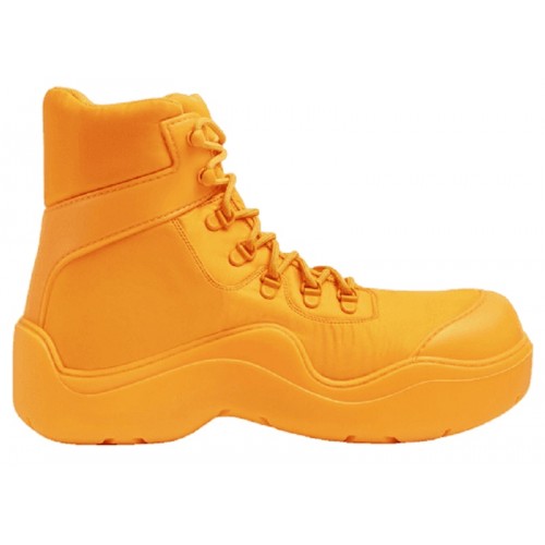 Bottega Veneta Puddle Bomber Ankle Boot Tangerine - мужская сетка размеров