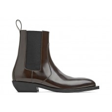 Bottega Veneta Pointed Toe Chelsea Boot Brown