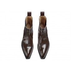 Bottega Veneta Pointed Toe Chelsea Boot Brown