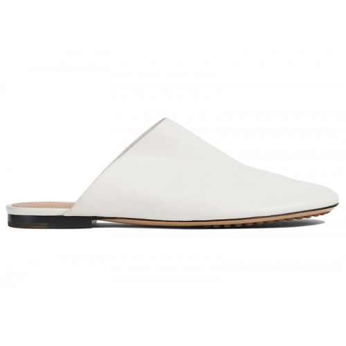 Bottega Veneta Dot Sock Leather Mules White (W) - женская сетка размеров