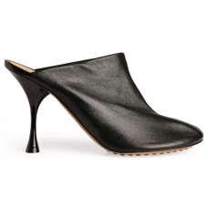 Женские Bottega Veneta Leather Sandal Black (W)