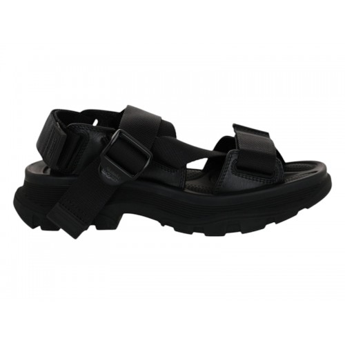 Alexander McQueen Tread Sandals Black Black (W) - женская сетка размеров