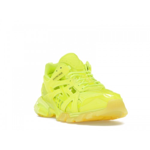 Кроссы Balenciaga Track 2 Clear Sole Fluo Yellow - мужская сетка размеров