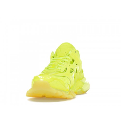 Кроссы Balenciaga Track 2 Clear Sole Fluo Yellow - мужская сетка размеров