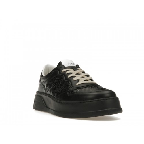 Gucci GG Embossed Black Leather - мужская сетка размеров