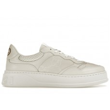 Gucci GG Embossed White Leather