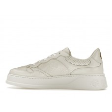 Gucci GG Embossed White Leather