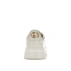 Gucci GG Embossed White Leather