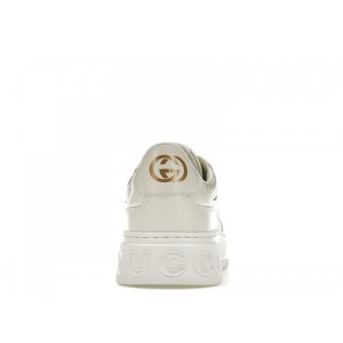 Gucci GG Embossed White Leather - мужская сетка размеров