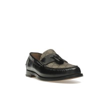 Gucci Tassel GG Canvas Loafers Black Ebony