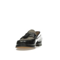 Gucci Tassel GG Canvas Loafers Black Ebony