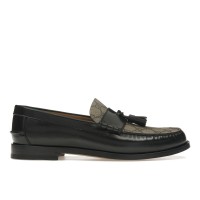 Gucci Tassel GG Canvas Loafers Black Ebony
