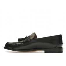 Gucci Tassel GG Canvas Loafers Black Ebony