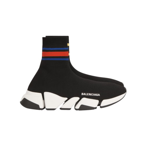 Кроссы Balenciaga Speed 2.0 Black Stripe - мужская сетка размеров