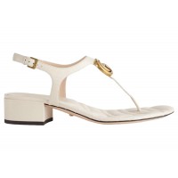 Женские Gucci Marmont Double G Sandal White (W)