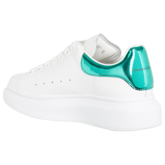 Alexander McQueen Wmns Oversized Sneaker White Emerald - женская сетка размеров Alexander McQueen Wmns Oversized Sneaker White Emerald - женская сетка размеров