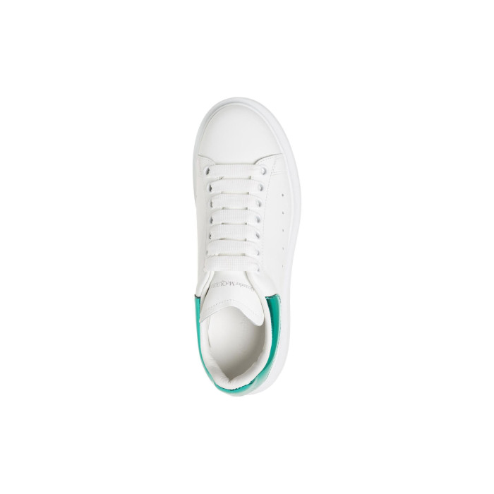Alexander McQueen Wmns Oversized Sneaker White Emerald - женская сетка размеров Alexander McQueen Wmns Oversized Sneaker White Emerald - женская сетка размеров