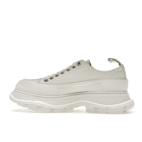 Кроссы Alexander McQueen Tread Slick Low Lace Up Graffiti White Silver (W) - женская сетка размеров