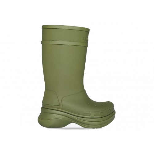 Кроссы Balenciaga x Crocs Boot Green - мужская сетка размеров