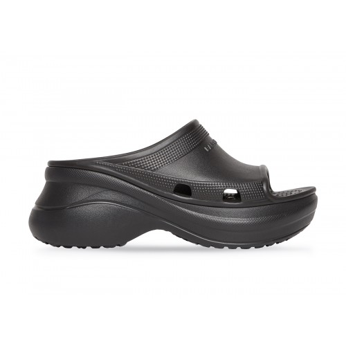 Balenciaga x Crocs Pool Slide Sandals Black - мужская сетка размеров