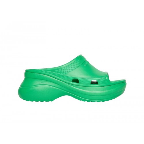 Balenciaga x Crocs Pool Slide Sandals Green (W) - женская сетка размеров