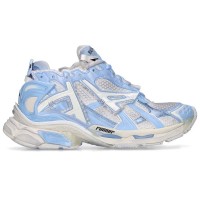 Женские кроссовки Balenciaga Runner White Light Blue (W)