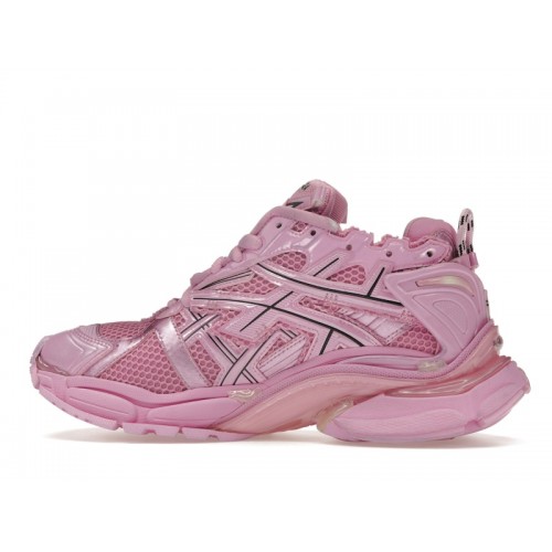 Кроссы Balenciaga Runner Pink (W) - женская сетка размеров