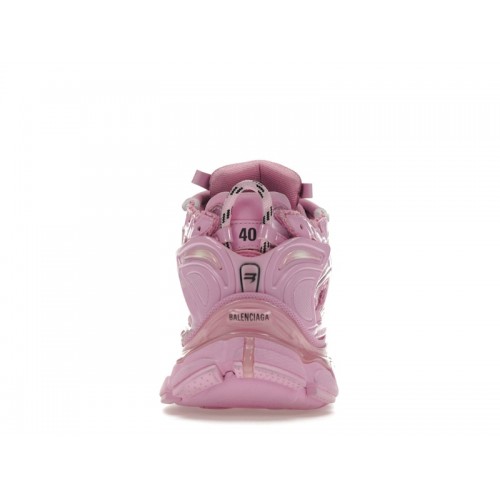 Кроссы Balenciaga Runner Pink (W) - женская сетка размеров