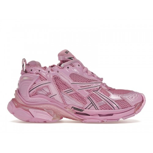 Кроссы Balenciaga Runner Pink (W) - женская сетка размеров