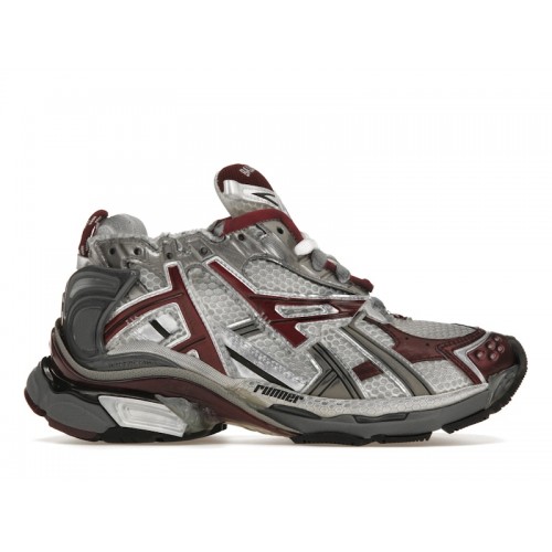 Кроссы Balenciaga Runner Burgundy (W) - женская сетка размеров