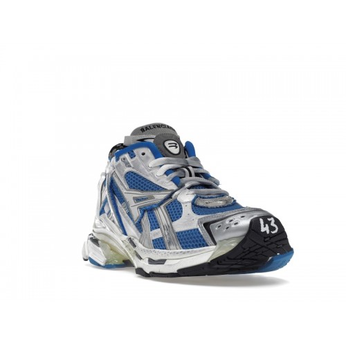 Кроссы Balenciaga Runner Blue Grey - мужская сетка размеров